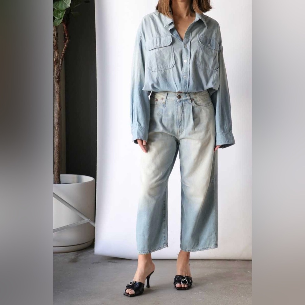 R13 crossover utility bubble shirt